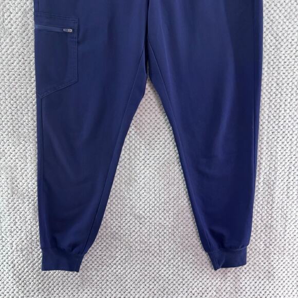 Figs Scrubs Pants Womens L Maternity Blue Joggers Technical Collection Medical - Picture 3 of 14